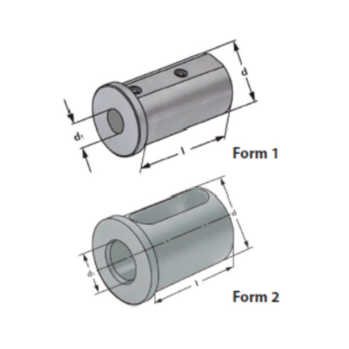 Reducing Bushes for Mounting Tools with Straight-Shank Dimensions